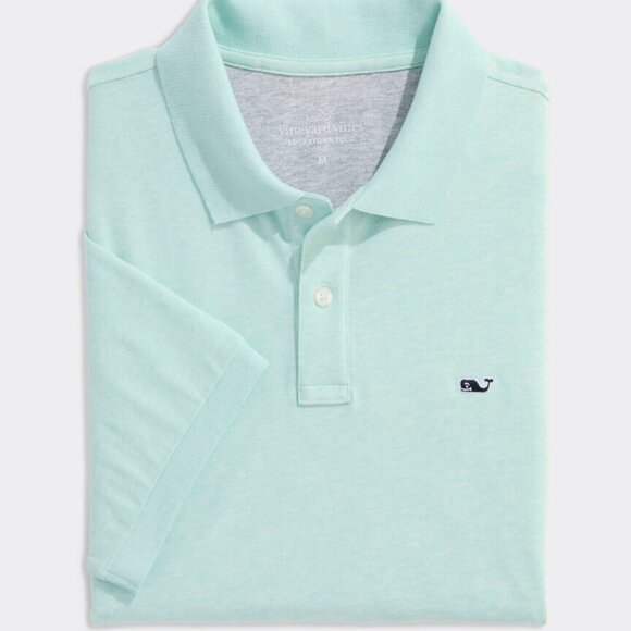 🐋🐋Vineyard Vines Men's Edgartown Pique Polo XL Aqua Haze NWOT - Picture 3 of 7